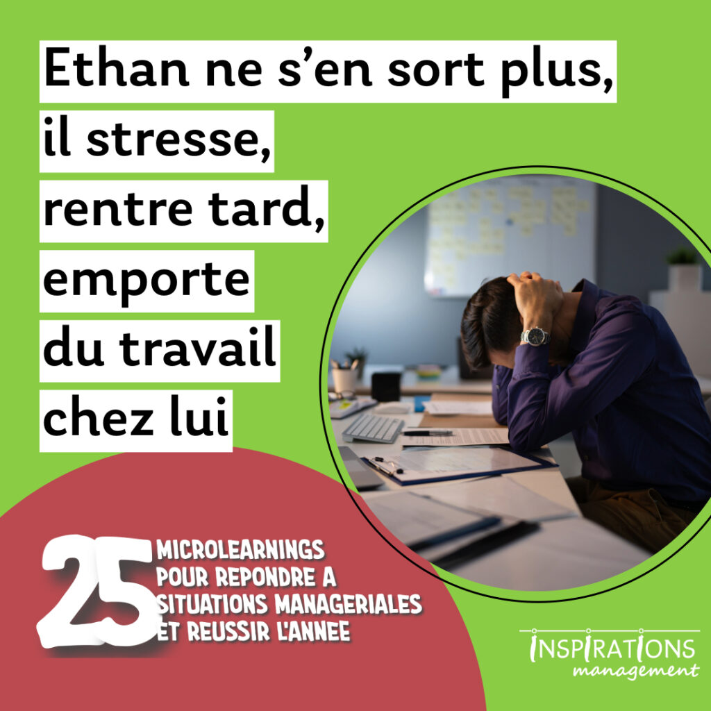 Microlearning pour manager le stress d'un collaborateur